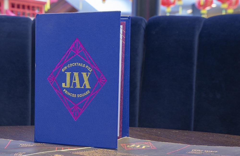Jax Cocktail Bar Menu