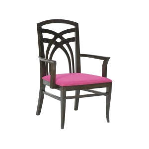 Deco Wooden Seat Armchair