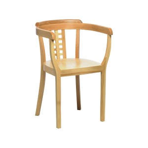 Gina Crossback Wooden Seat Armchair