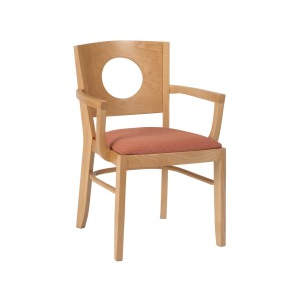 Jacob Solid Seat Wooden Armchair