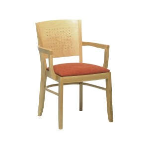 Jacob Veneer Wooden Seat Armchair