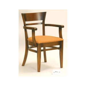 Kentucky Veneer Wooden Seat Armchair
