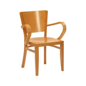 Oregon Veneer Wooden Seat Armchair