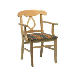 Orly Veneer Wooden Seat Armchair