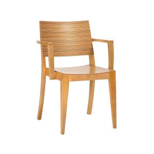 Reuben Zebrano Veneer Seat Armchair