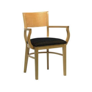 Capella Veneer Wooden Seat Armchair