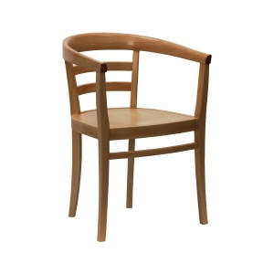 Coco Railback Wooden Seat Armchair