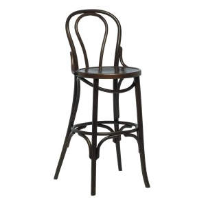 Elle Embossed Veneer Seat High Stool