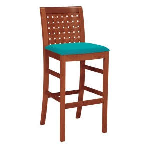 Leila Lattice Seat High Stool