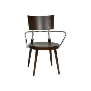 Capri Armchair Wenge Veneer Seat