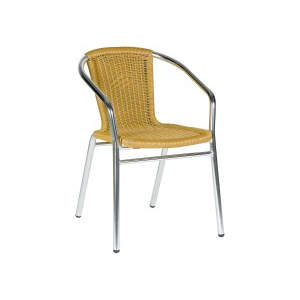 Catalina Armchair Beige Weave Stacker