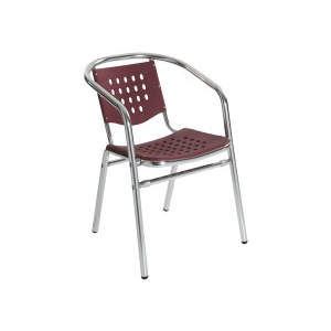Gabriella Burgundy Stacker Armchair