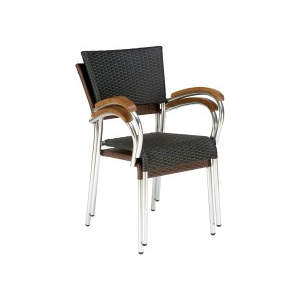 Isabella Stacked Metal Armchair