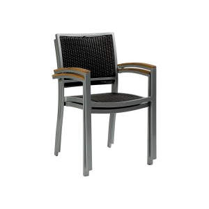Villa Aluminium Stacked Metal Armchair