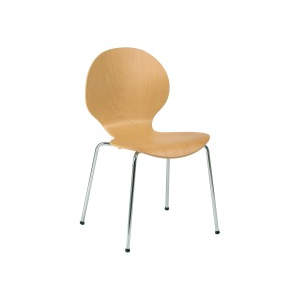 Butterfly Veneer Seat Side Chair
