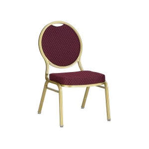 Crystal Veneer Seat Red Side Chair