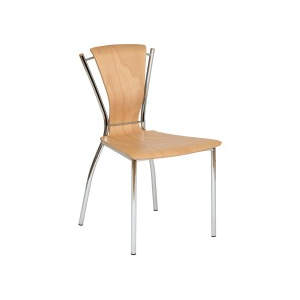 Nicole Natural Veneer Seat Side Chair