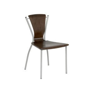 Nicole Wenge Veneer Seat Side Chair