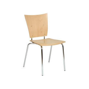 Turin Natural Veneer Seat Side Chair