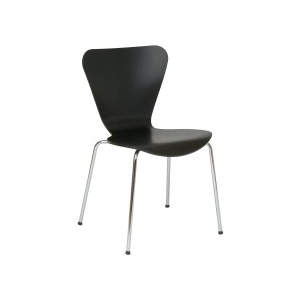 Venus Black Veneer Seat Side Chair