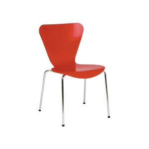 Venus Red Veneer Seat Side Chair