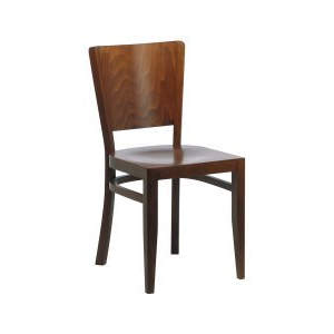 Oregon Veneer Seat Dark Stain Sidechair