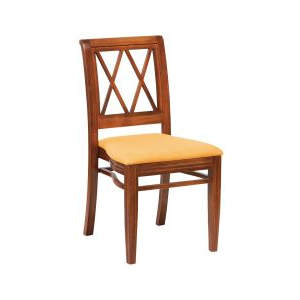 Washington Diamond Back Wooden Seat Stacking Sidechair