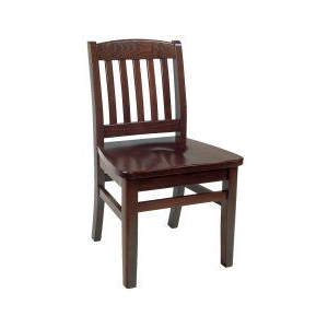 Bulldog Solid Seat Wooden Sidechair
