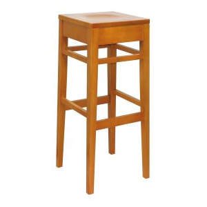 Clarke Solid Seat Wooden Highstool