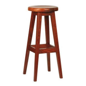 Galway Solid Seat Wooden Highstool