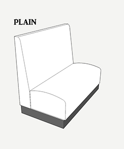 Booth Seating: Plain Design